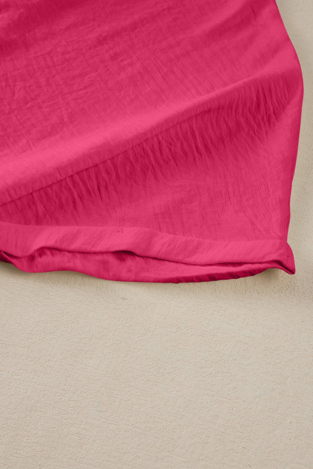 White Notched Neck Batwing Sleeve Blouse - MAD RUFFI