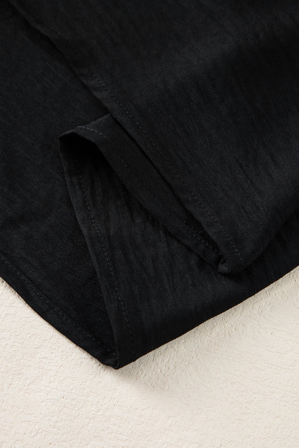 White Notched Neck Batwing Sleeve Blouse - MAD RUFFI