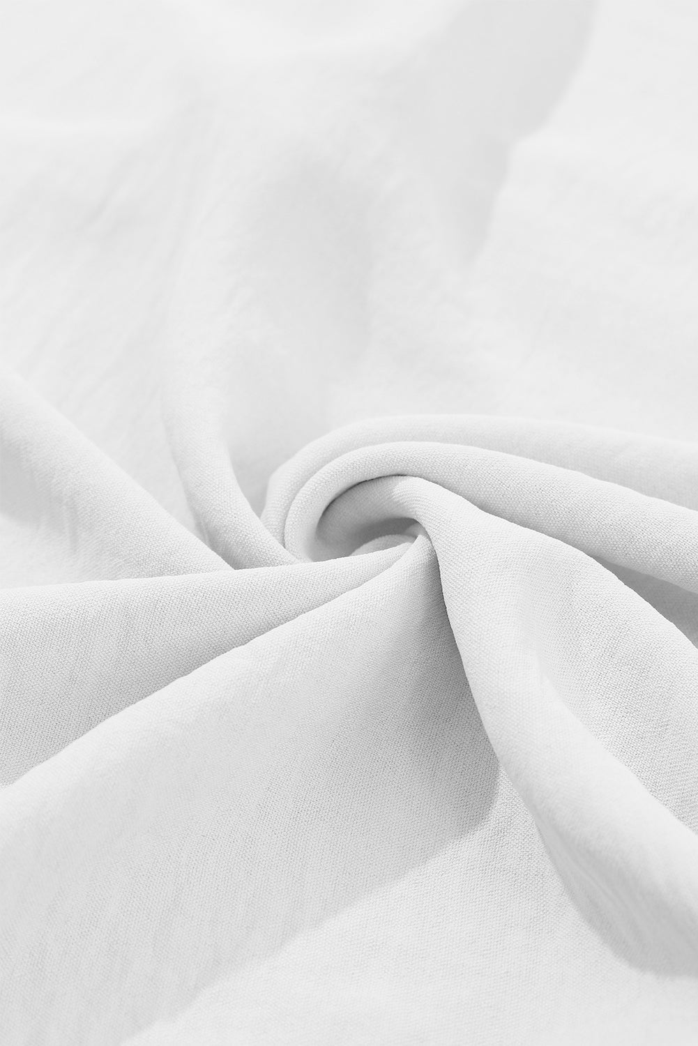 White Notched Neck Batwing Sleeve Blouse - MAD RUFFI