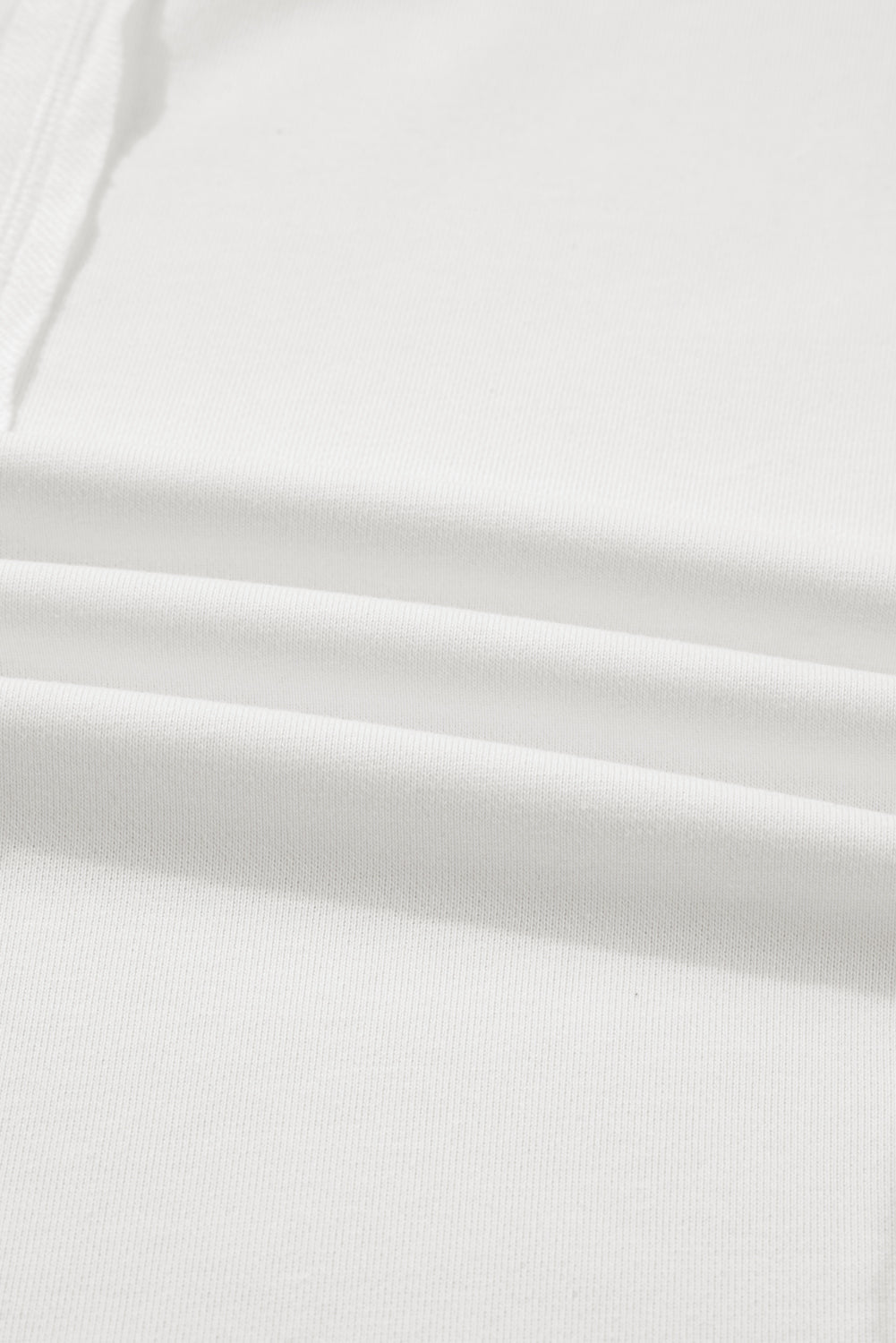 White Plus Size Exposed Seam Detail Contrast Dot Floral Patchwork Sleeve Sweatshirt - MAD RUFFI