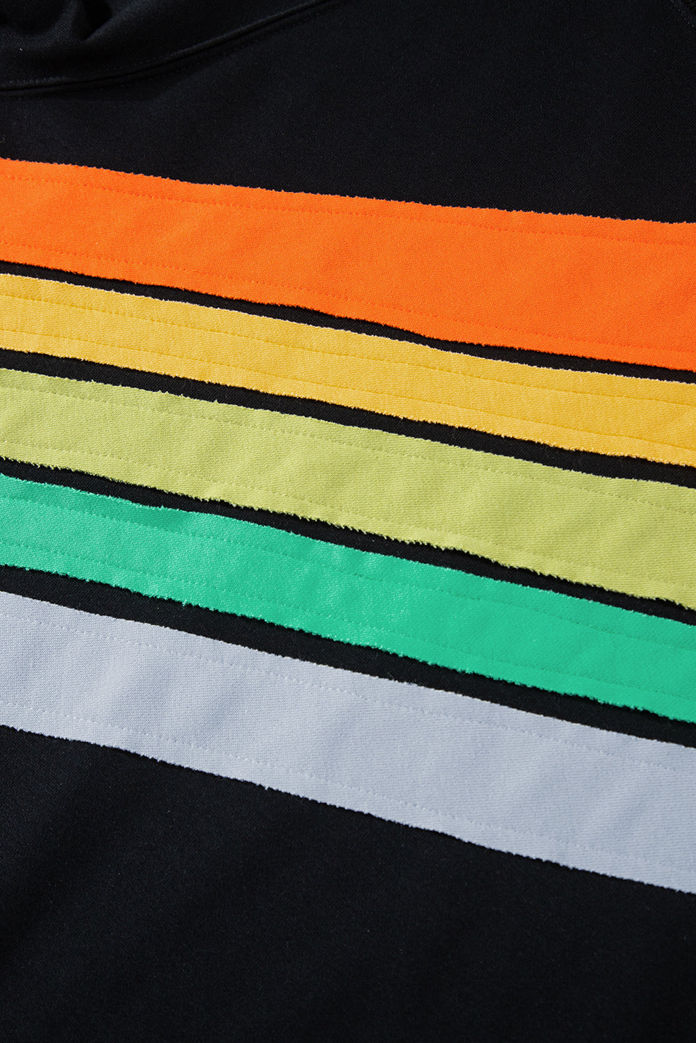 White Rainbow Colorblock Plus Size Sweatshirt - Plus Size Tops