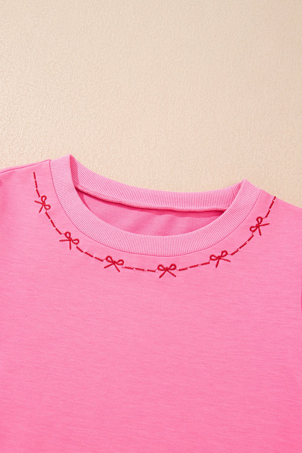 White Sweet Bow Trim Pearl Embellished Blouse and Skort Set - MAD RUFFI