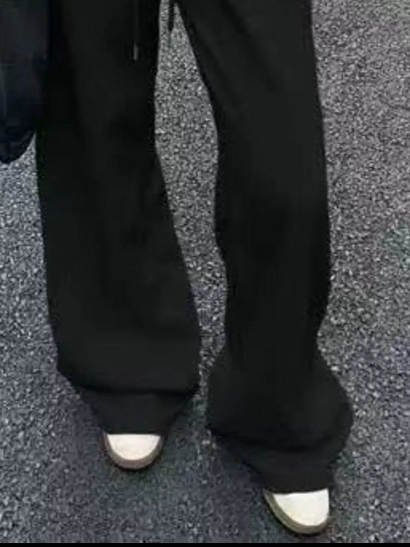 Wide Leg Drawstring Sweatpants - MAD RUFFI