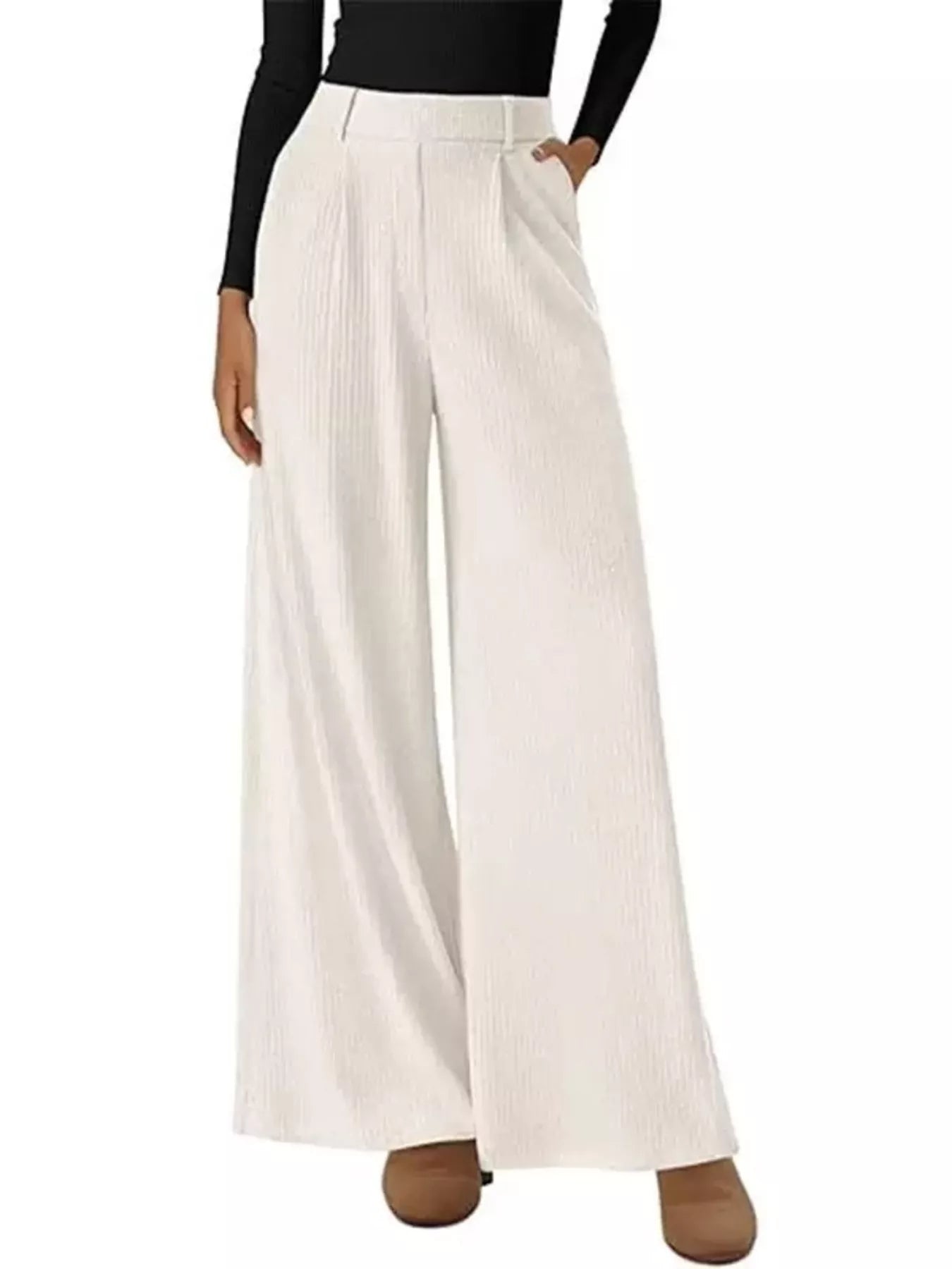 Wide - Leg Pants - MAD RUFFI