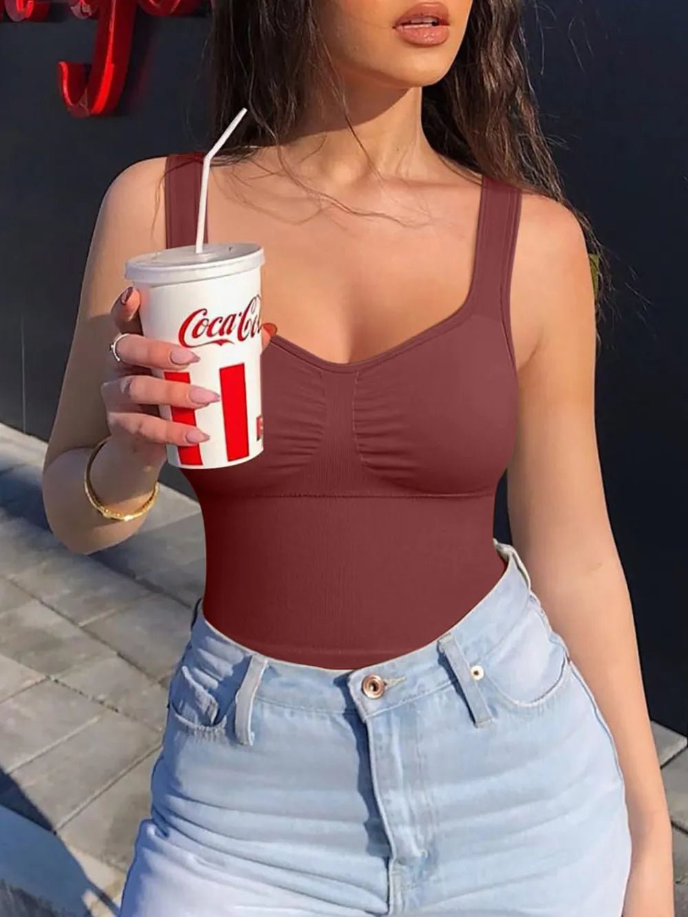 Wide Strap Active Tank - MAD RUFFI