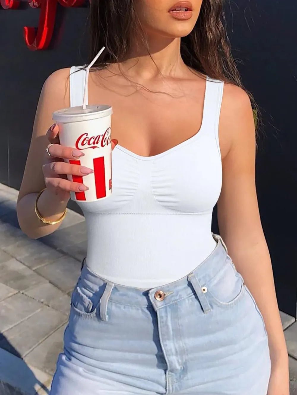 Wide Strap Active Tank - MAD RUFFI