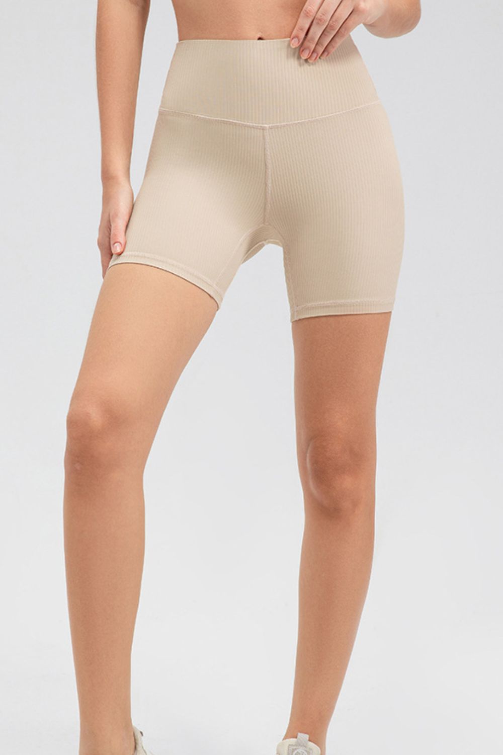 Wide Waistband Slim Fit Sports Shorts - MAD RUFFI