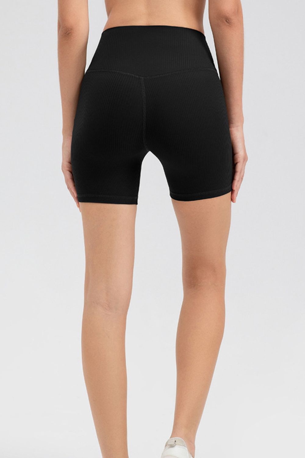 Wide Waistband Slim Fit Sports Shorts - MAD RUFFI