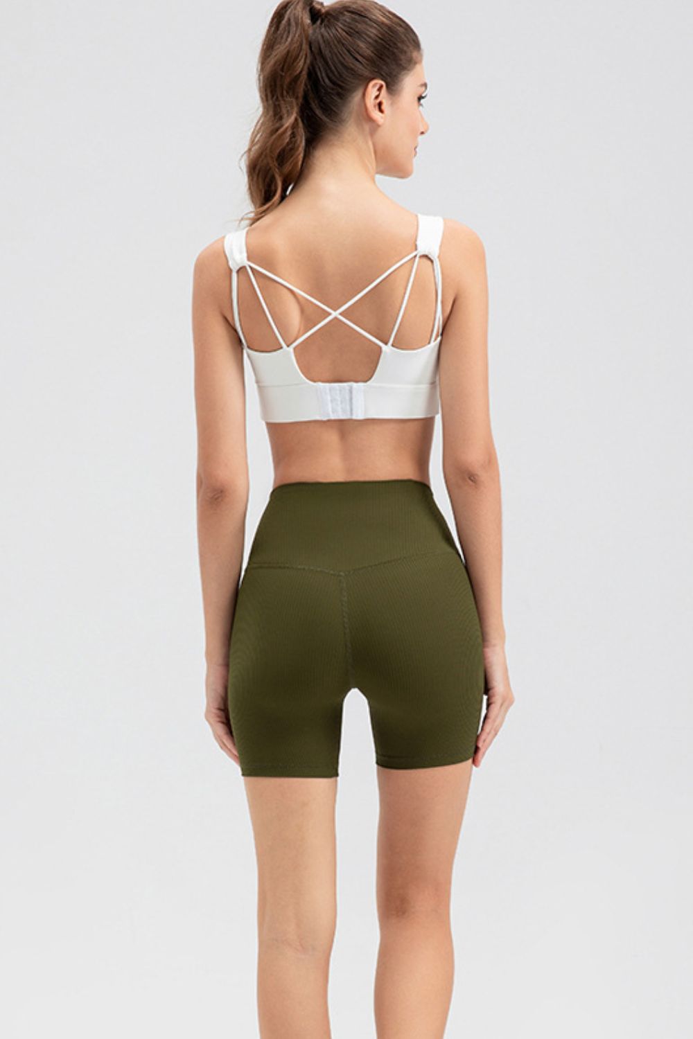 Wide Waistband Slim Fit Sports Shorts - MAD RUFFI