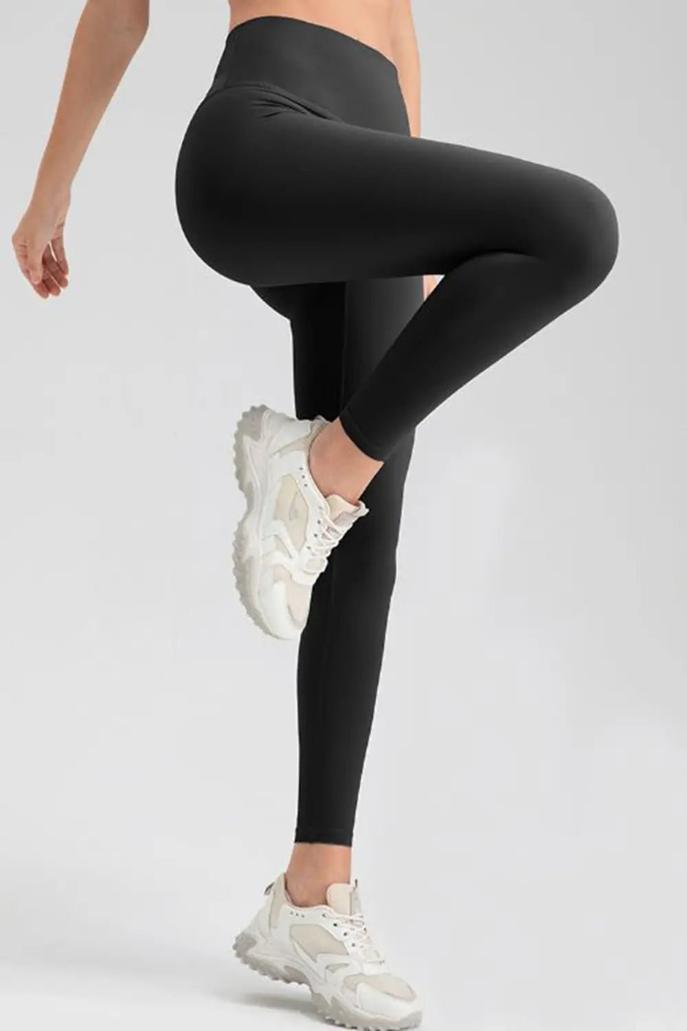 Wide Waistband Sport Leggings - MAD RUFFI