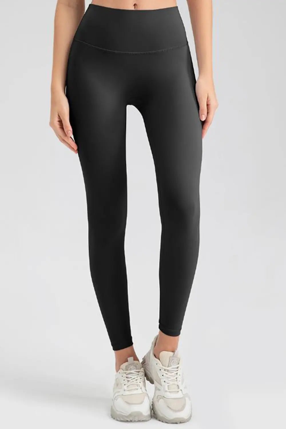 Wide Waistband Sport Leggings - MAD RUFFI