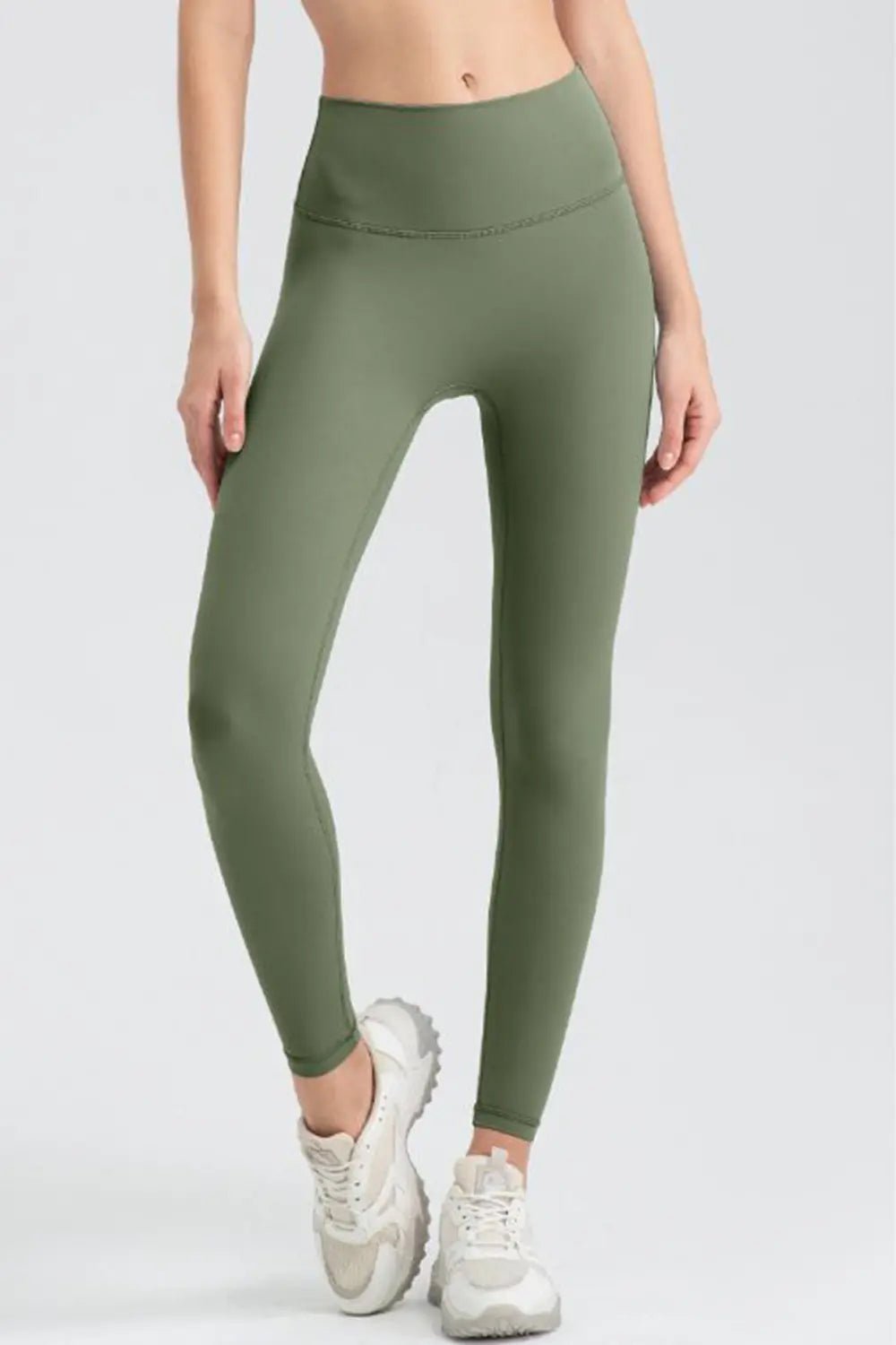 Wide Waistband Sport Leggings - MAD RUFFI