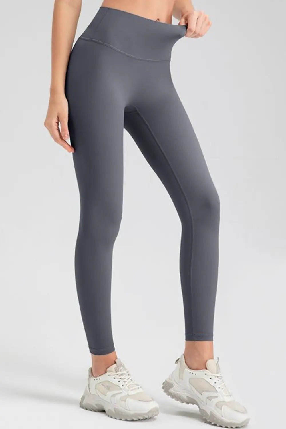 Wide Waistband Sport Leggings - MAD RUFFI