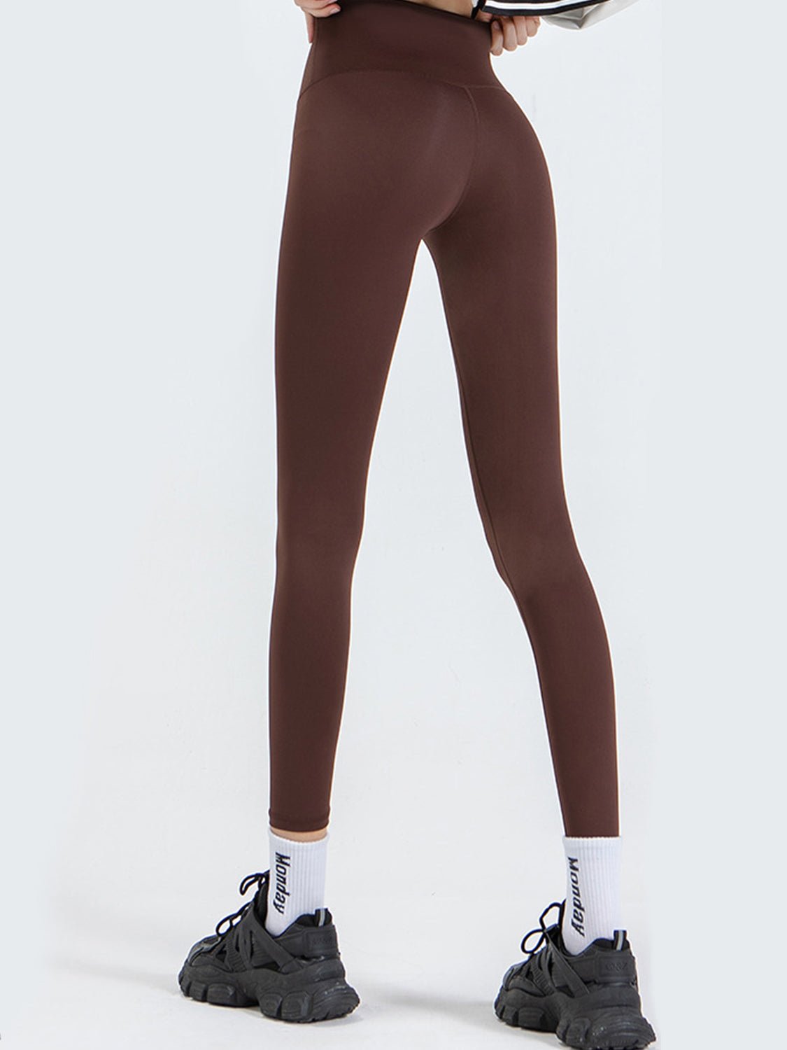Wide Waistband Sports Leggings - MAD RUFFI