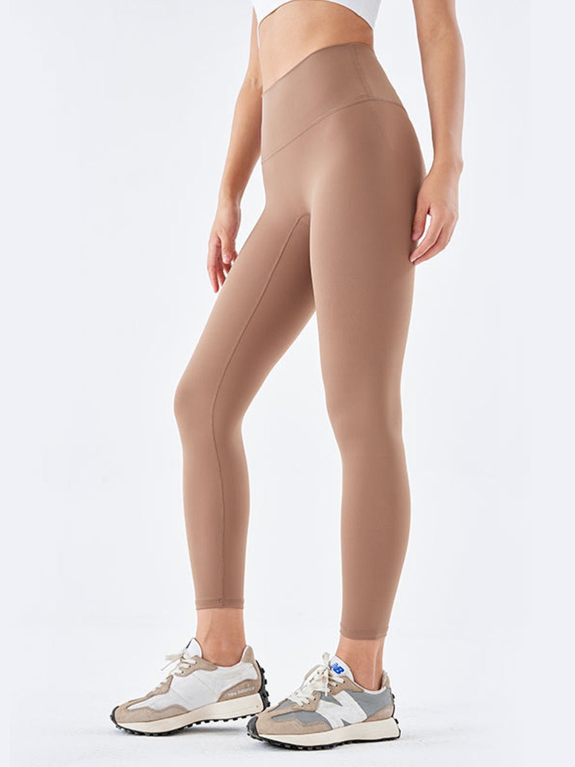Wide Waistband Sports Leggings - MAD RUFFI