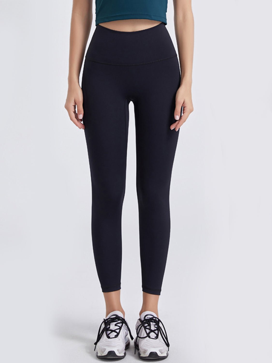 Wide Waistband Sports Leggings - MAD RUFFI