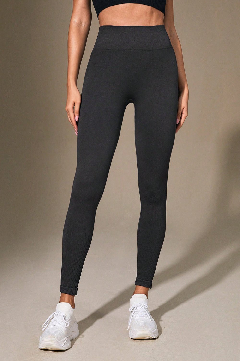 Wide Waistband Sports Leggings - MAD RUFFI