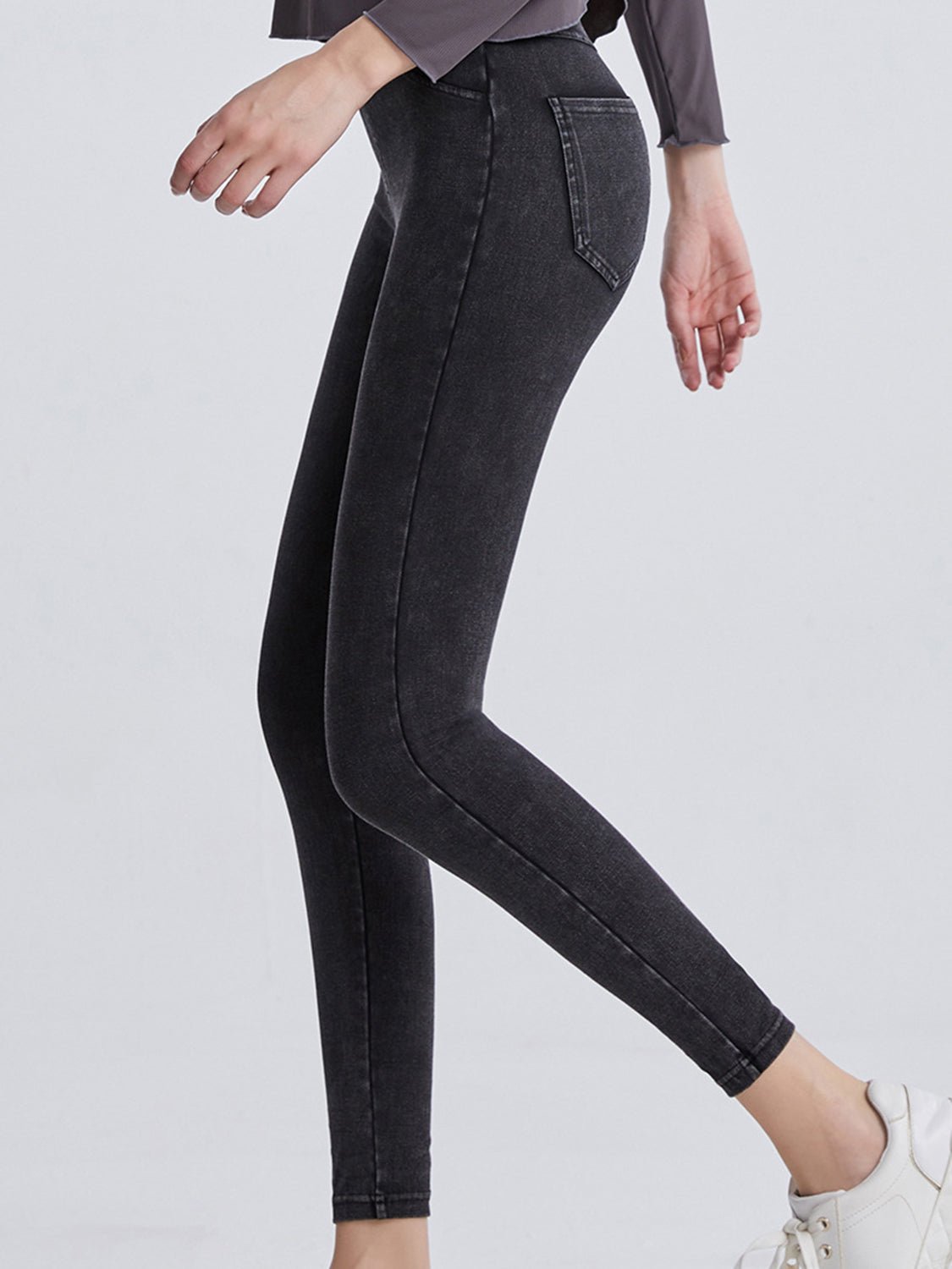 Wide Waistband Sports Leggings - MAD RUFFI