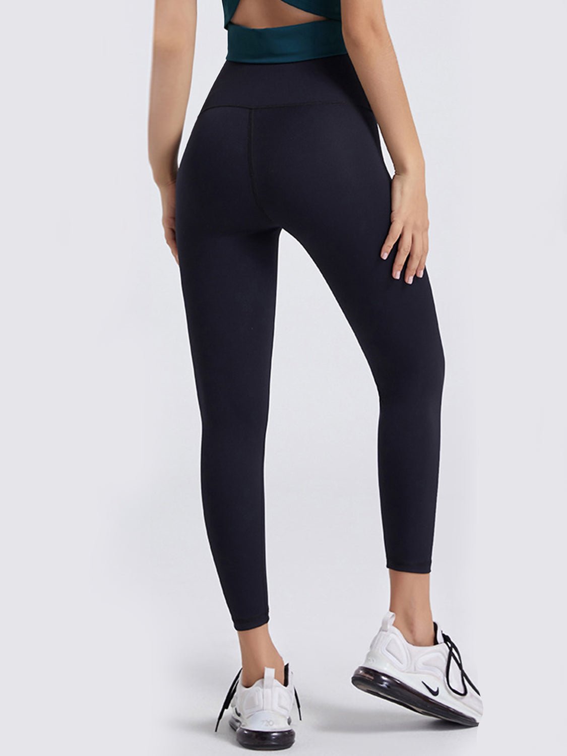 Wide Waistband Sports Leggings - MAD RUFFI