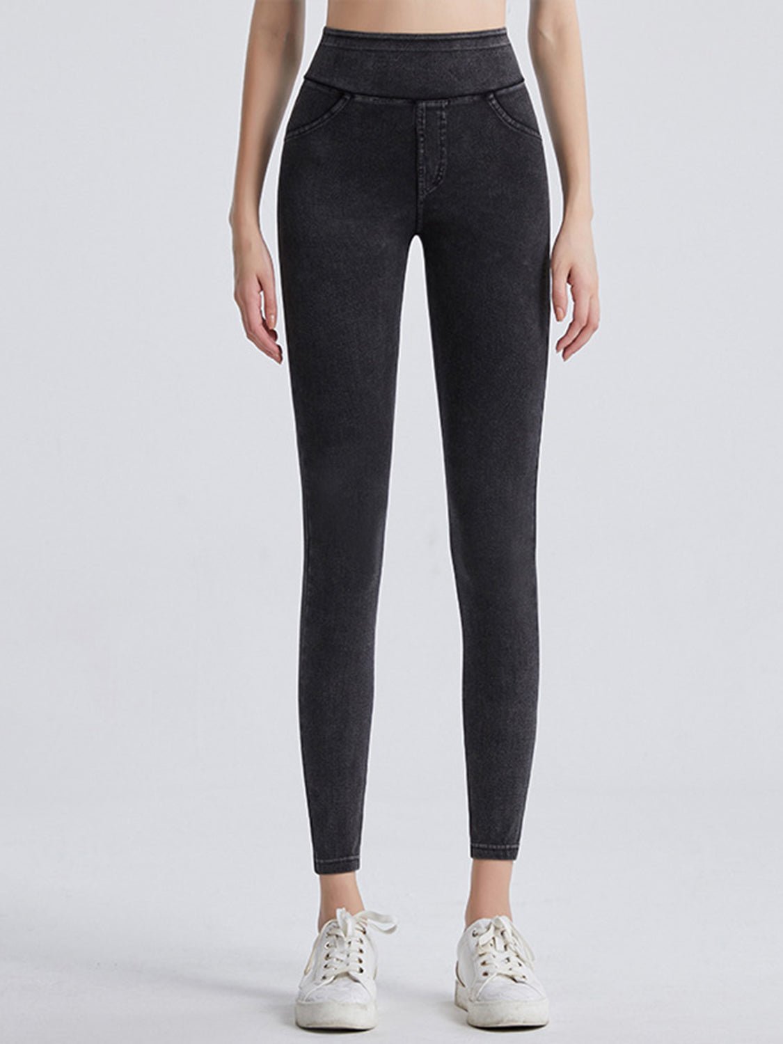 Wide Waistband Sports Leggings - MAD RUFFI
