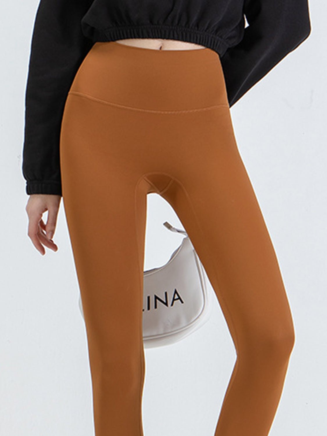 Wide Waistband Sports Leggings - MAD RUFFI