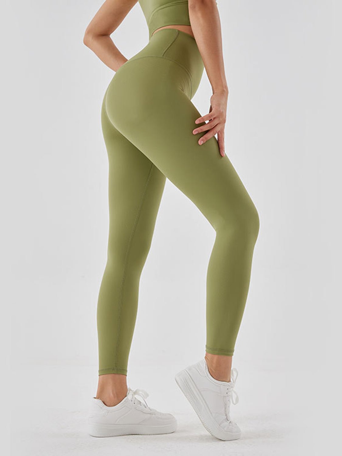 Wide Waistband Sports Leggings - MAD RUFFI