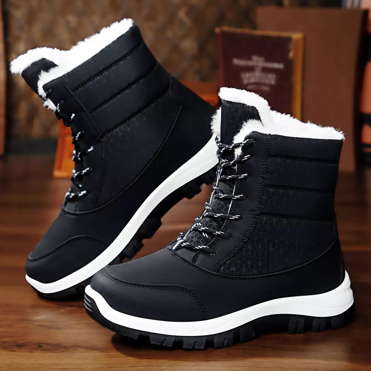 Winter Waterproof Snow Boots with Warm Fur Lining - MAD RUFFI