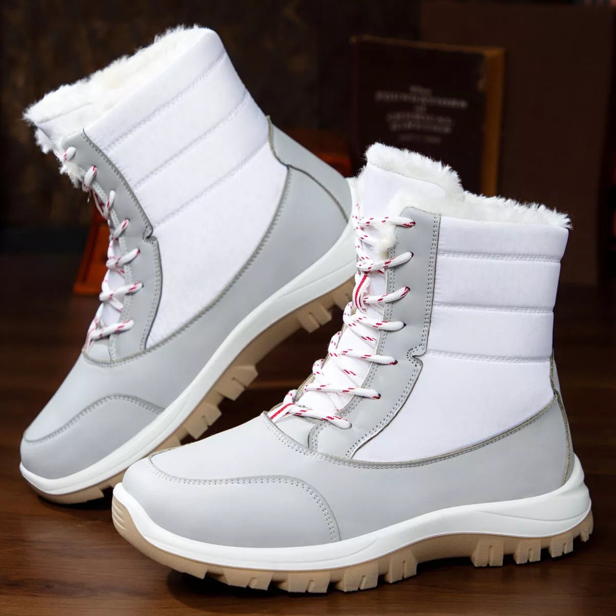 Winter Waterproof Snow Boots with Warm Fur Lining - MAD RUFFI