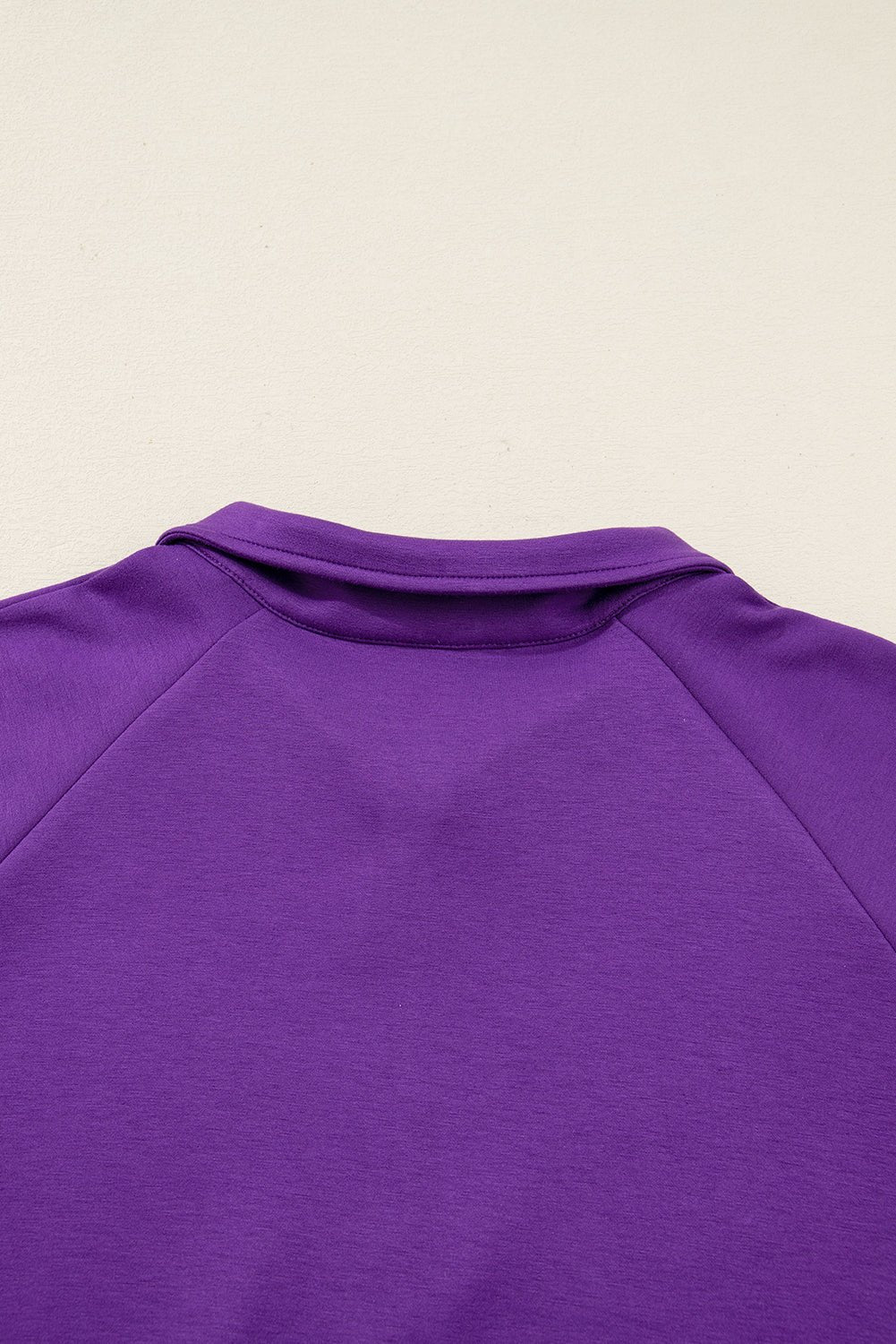 Wisteria Collar Half Zip Pullover Mini Skirt Plus Size 2pcs Set - MAD RUFFI