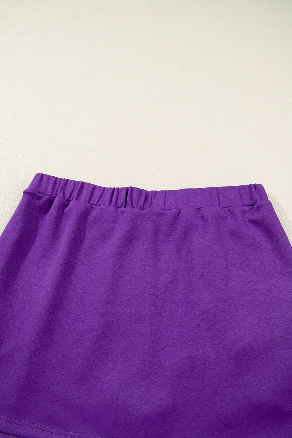 Wisteria Collar Half Zip Pullover Mini Skirt Plus Size 2pcs Set - MAD RUFFI