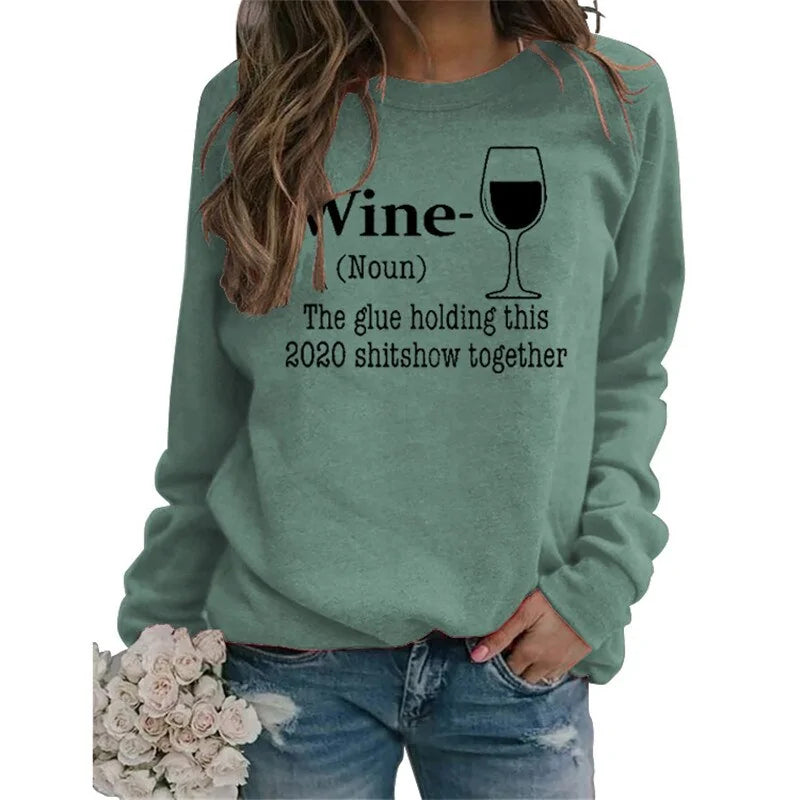 Wein-Sweatshirt