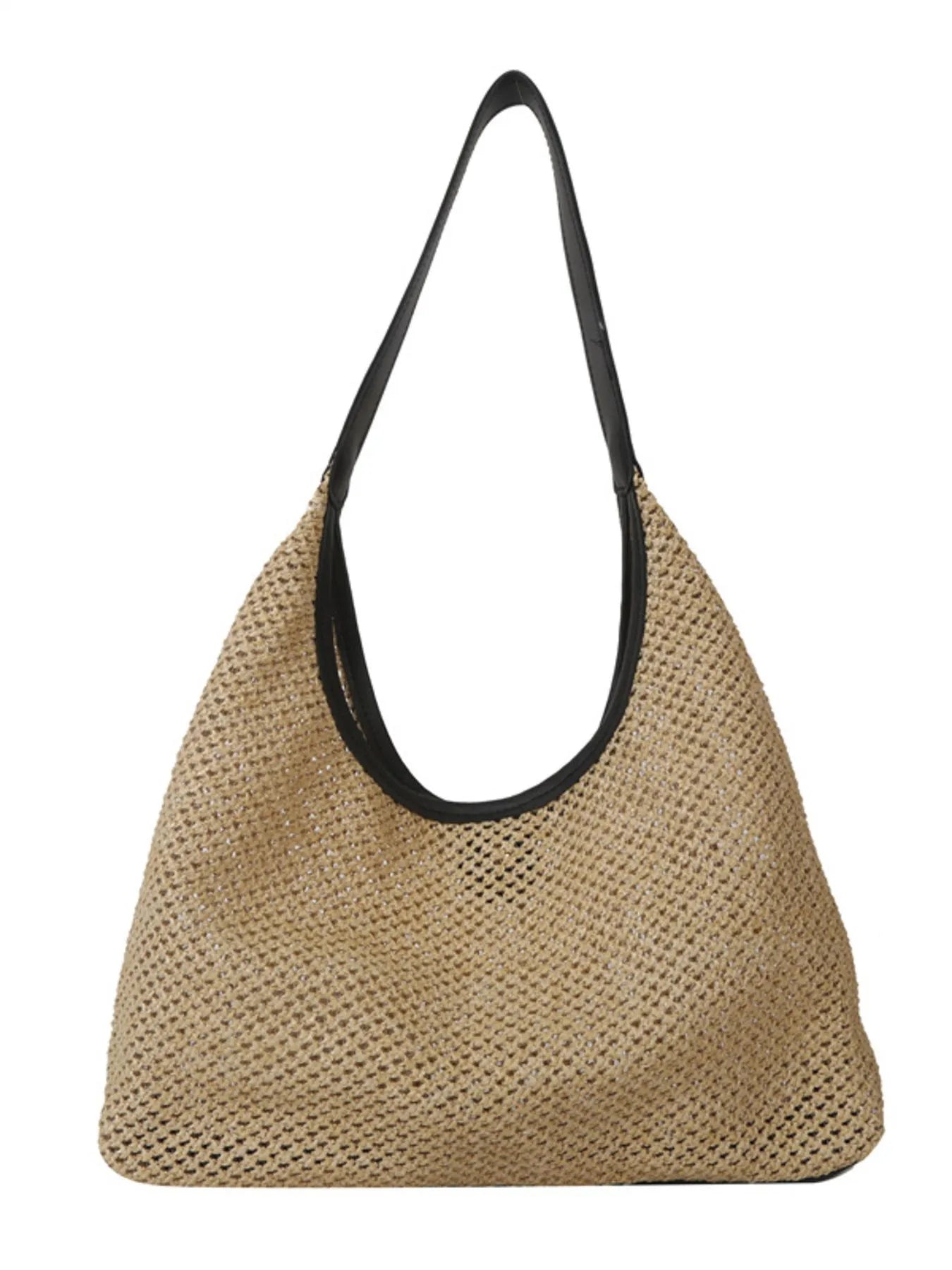 Woven Straw Shoulder Bag - MAD RUFFI
