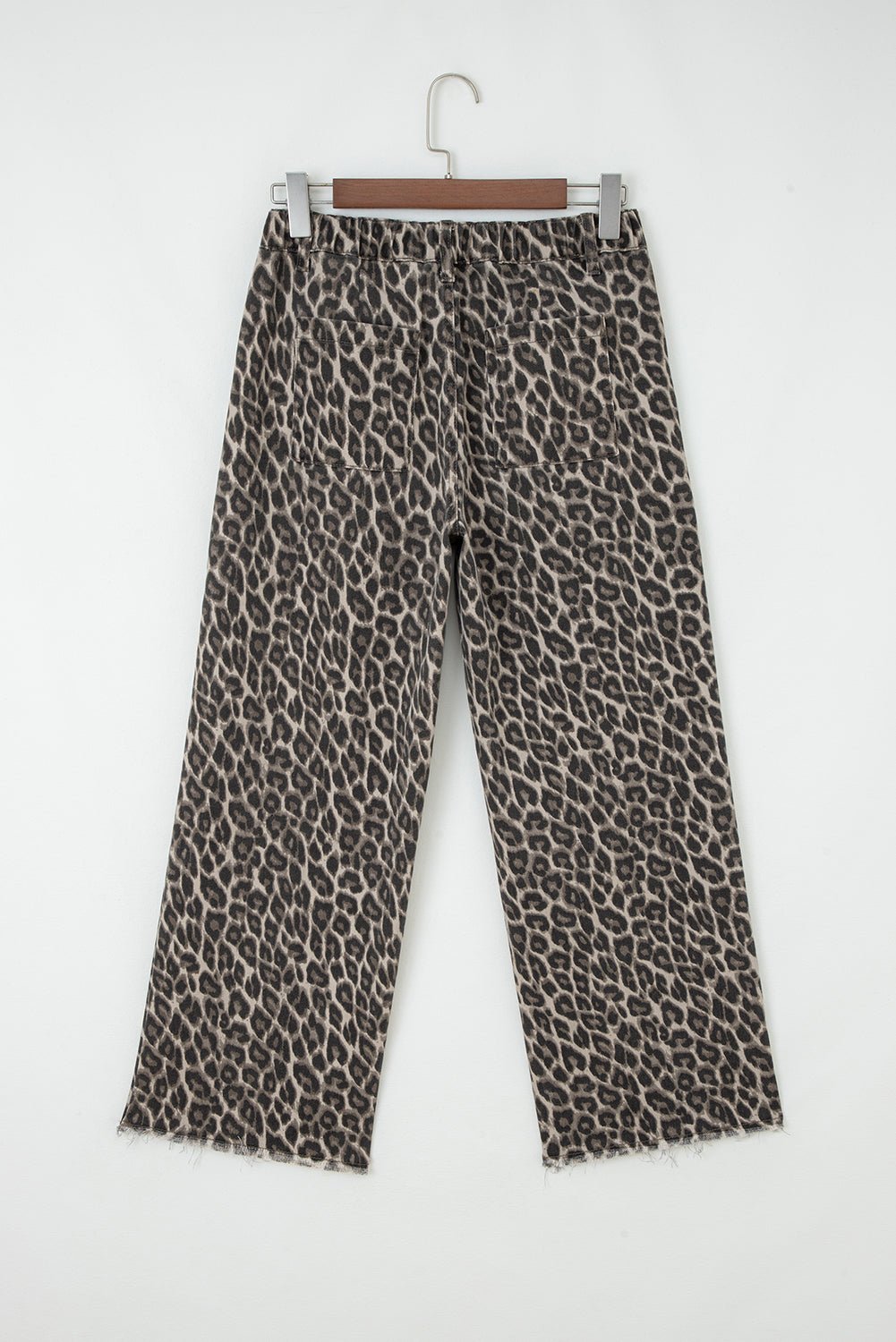 Yellow Leopard Straight Loose Leg Jeans - MAD RUFFI